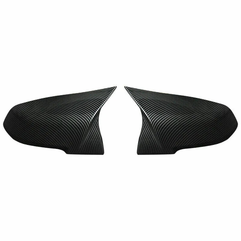 2x Carbon Fiber Wing Mirror Cover Cap For BMW F20 F21 F22 F30 F31 F32 F36 X1 E84